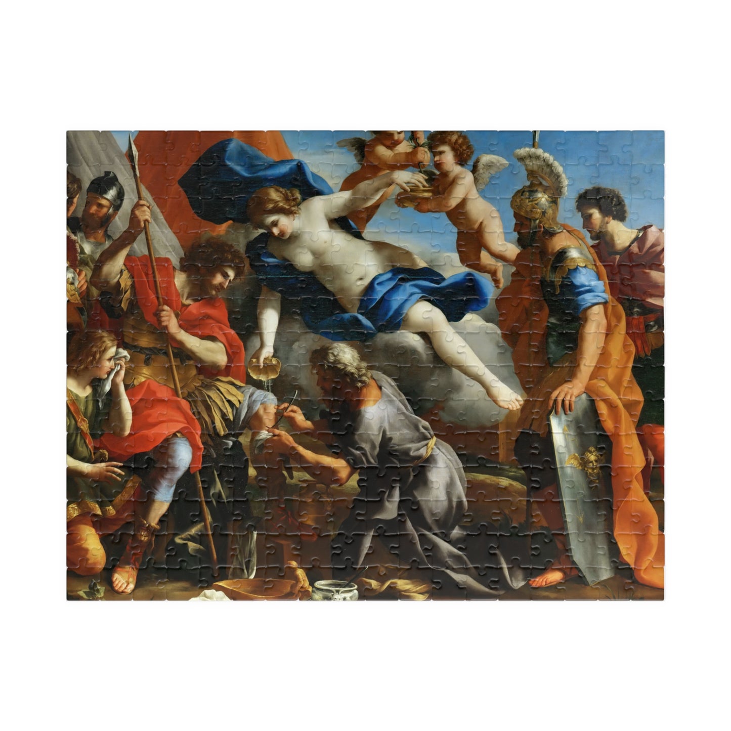 Venus Pouring a Balm on the Wound of Aeneas Puzzle | Giovanni Francesco Romanelli - - 252 pcs (Horizontal) - 