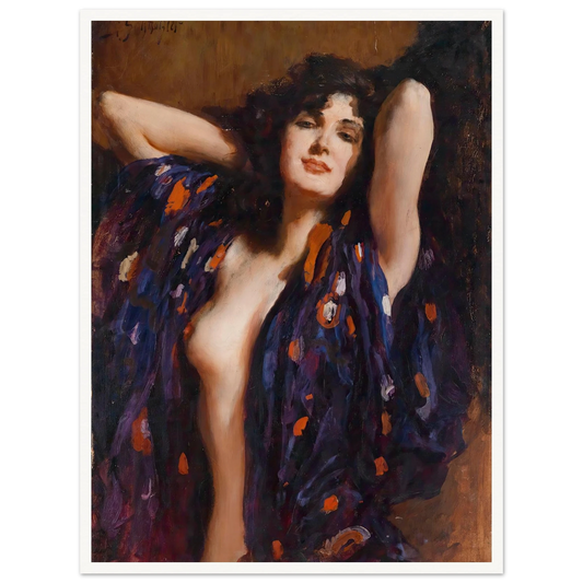 Verführerischer Blick Art Print | Leopold Schmutzler - Framed Poster - 30x40 cm / 12x16″ - Black frame