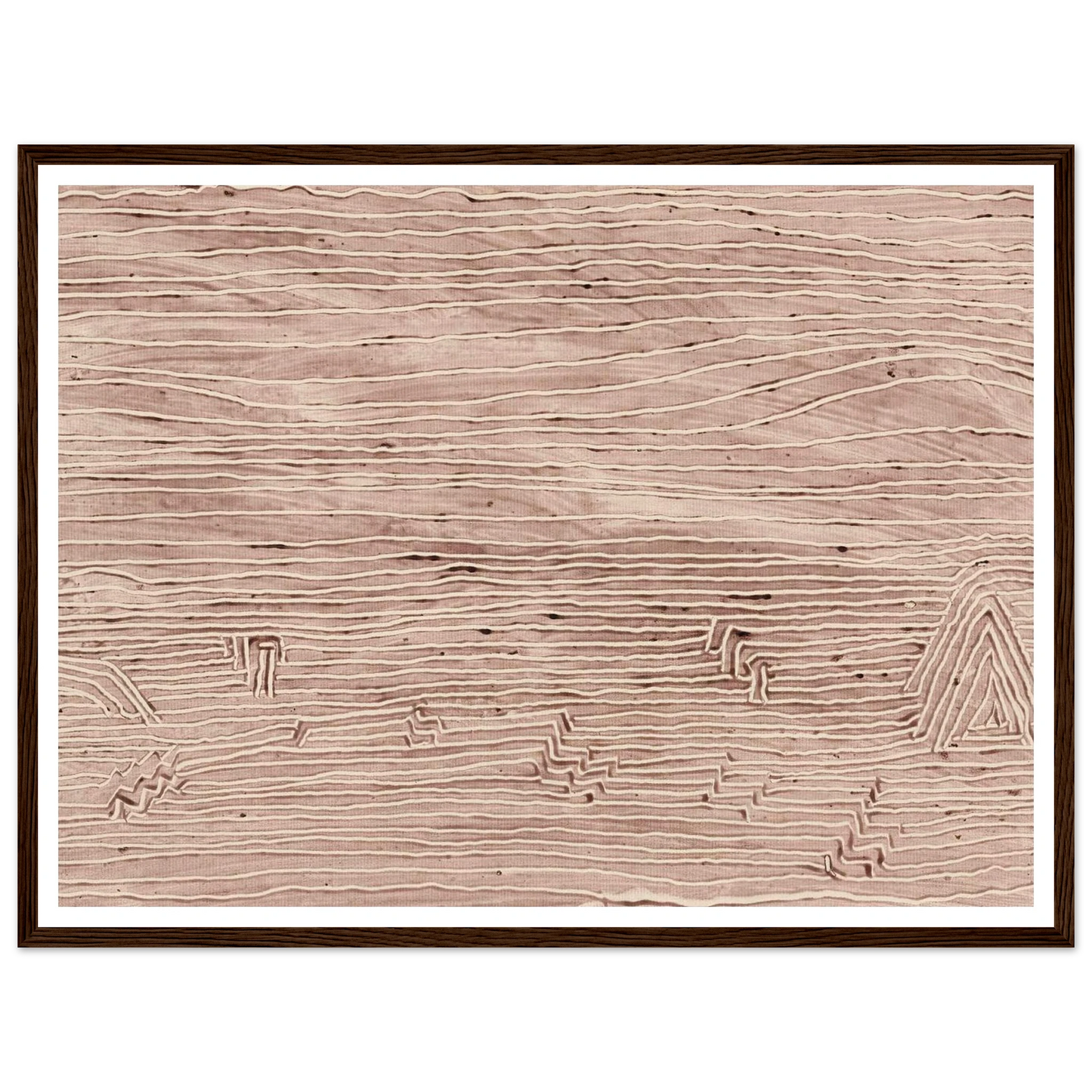 Versandete Siedelung (1935) Art Print | Paul Klee - Framed Poster - 30x40 cm / 12x16″ - Black frame