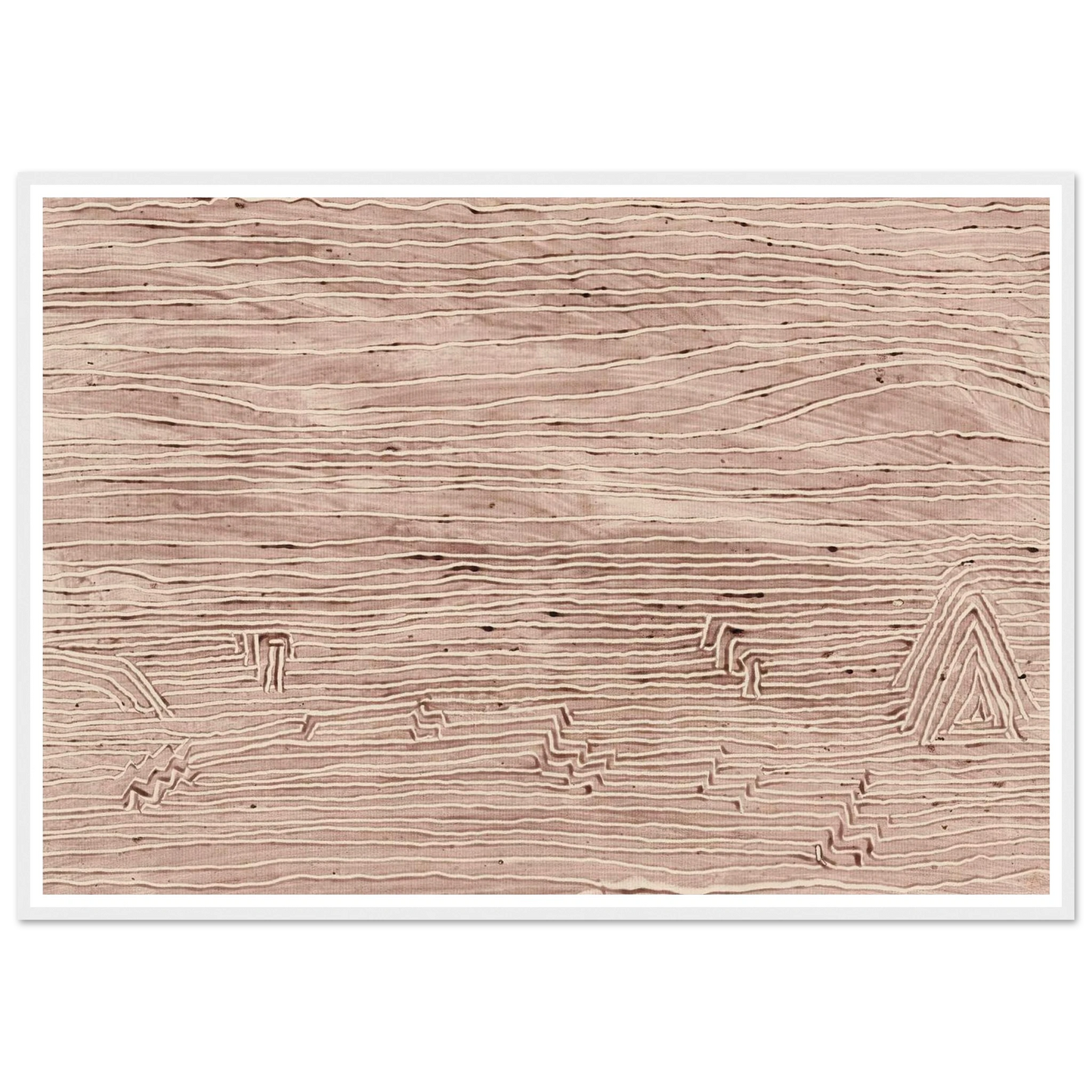 Versandete Siedelung (1935) Art Print | Paul Klee - Framed Poster - 30x40 cm / 12x16″ - Black frame