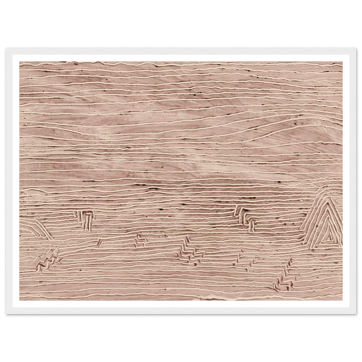 Versandete Siedelung (1935) Art Print | Paul Klee - Framed Poster - 30x40 cm / 12x16″ - Black frame