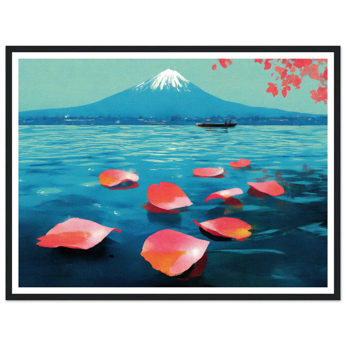 Vertical Texture of a Farewell - Framed Poster - 30x40 cm / 12x16″ - Black frame