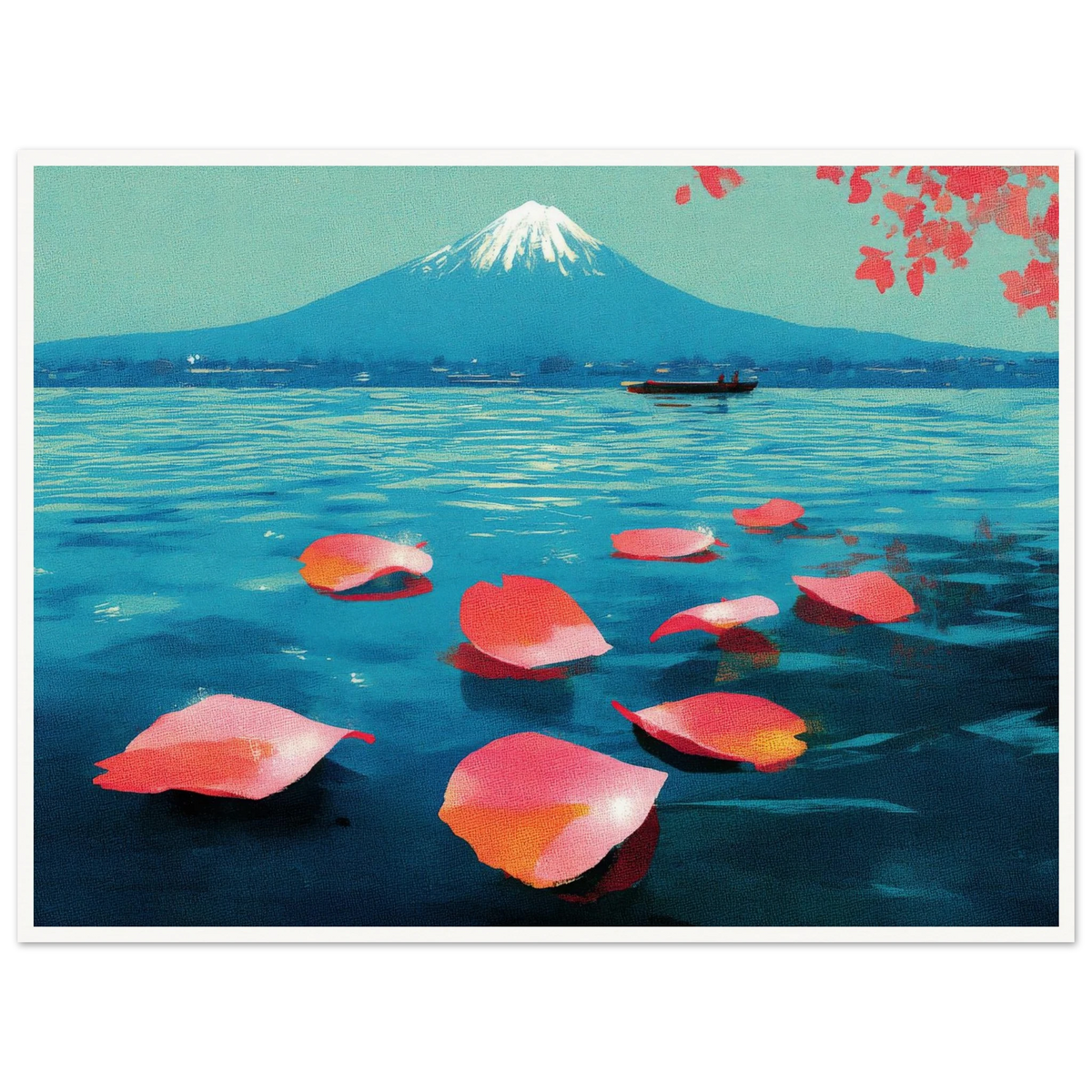 Vertical Texture of a Farewell - Framed Poster - 30x40 cm / 12x16″ - Black frame