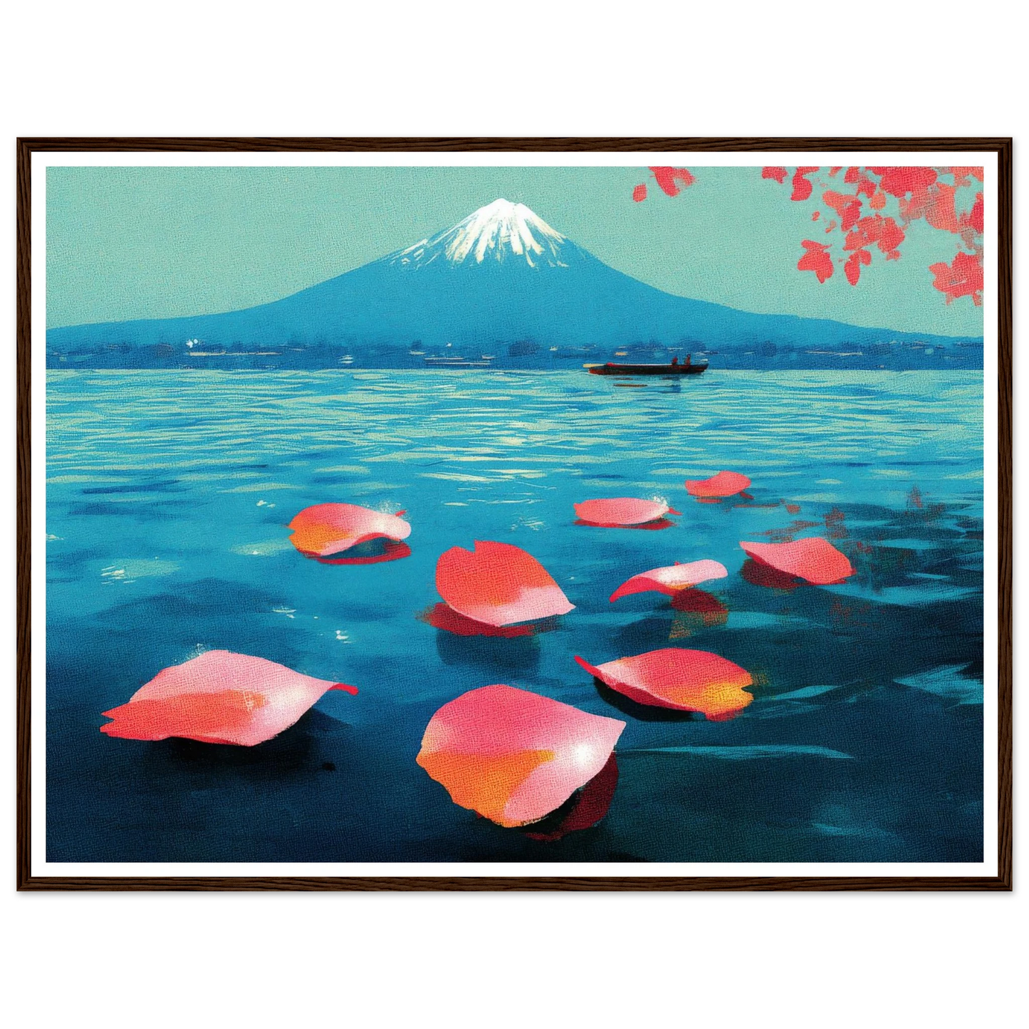 Vertical Texture of a Farewell - Framed Poster - 30x40 cm / 12x16″ - Black frame