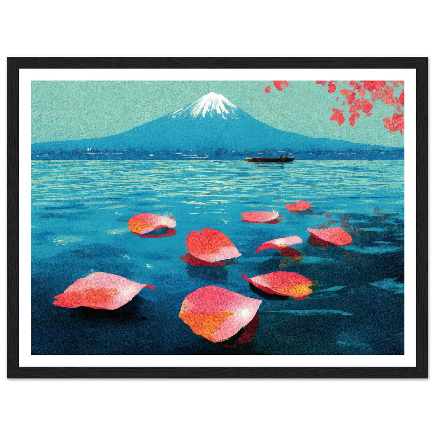 Vertical Texture of a Farewell - Framed Poster - 30x40 cm / 12x16″ - Black frame