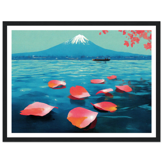 Vertical Texture of a Farewell - Framed Poster - 30x40 cm / 12x16″ - Black frame