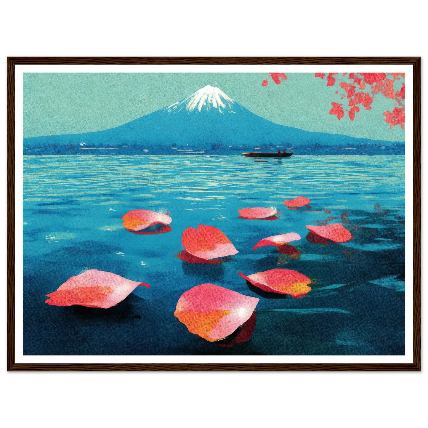 Vertical Texture of a Farewell - Framed Poster - 30x40 cm / 12x16″ - Black frame