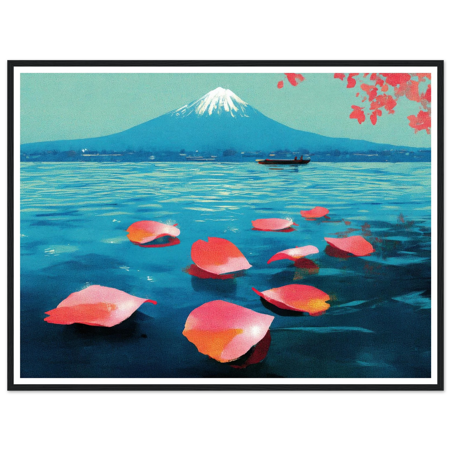 Vertical Texture of a Farewell - Framed Poster - 30x40 cm / 12x16″ - Black frame