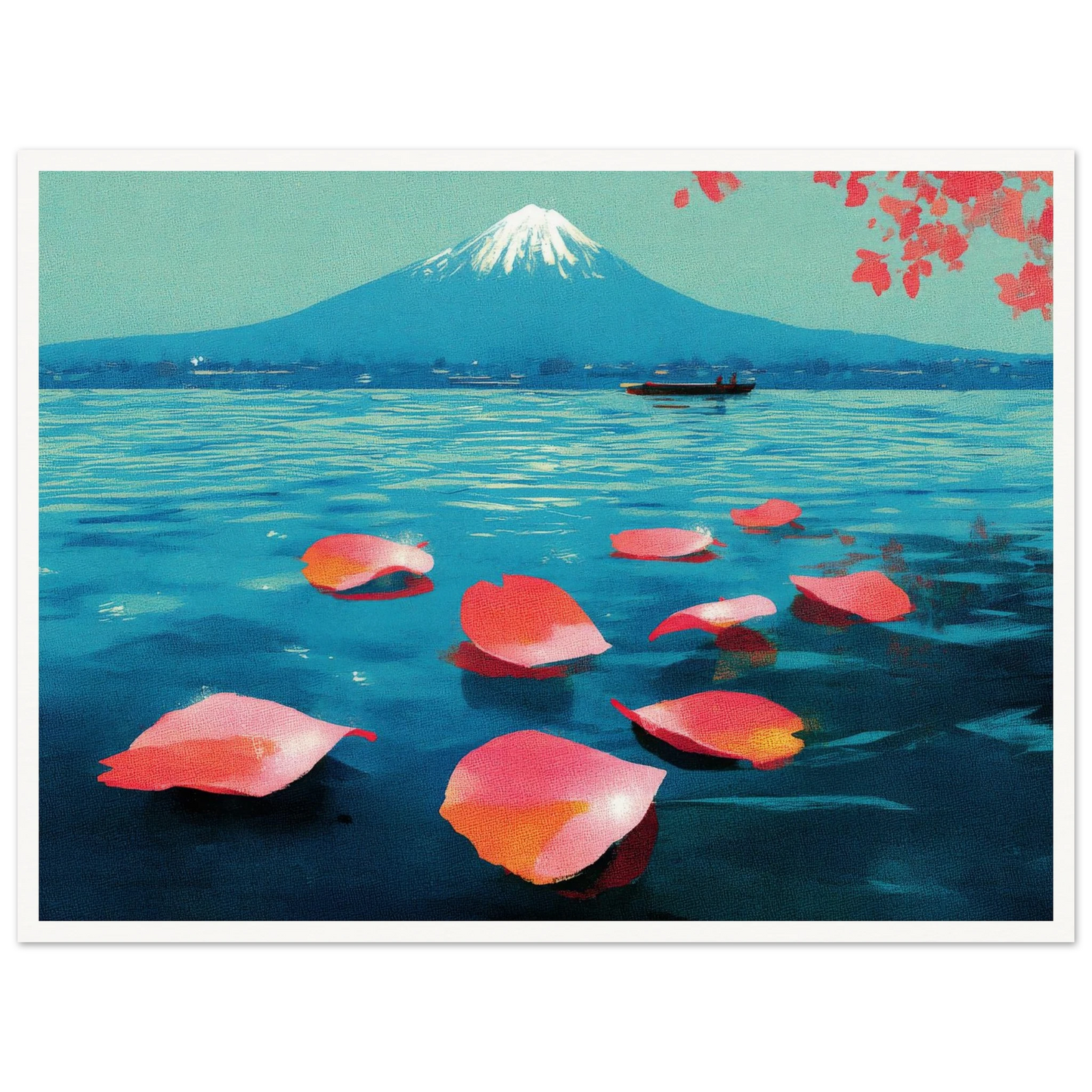 Vertical Texture of a Farewell - Framed Poster - 30x40 cm / 12x16″ - Black frame