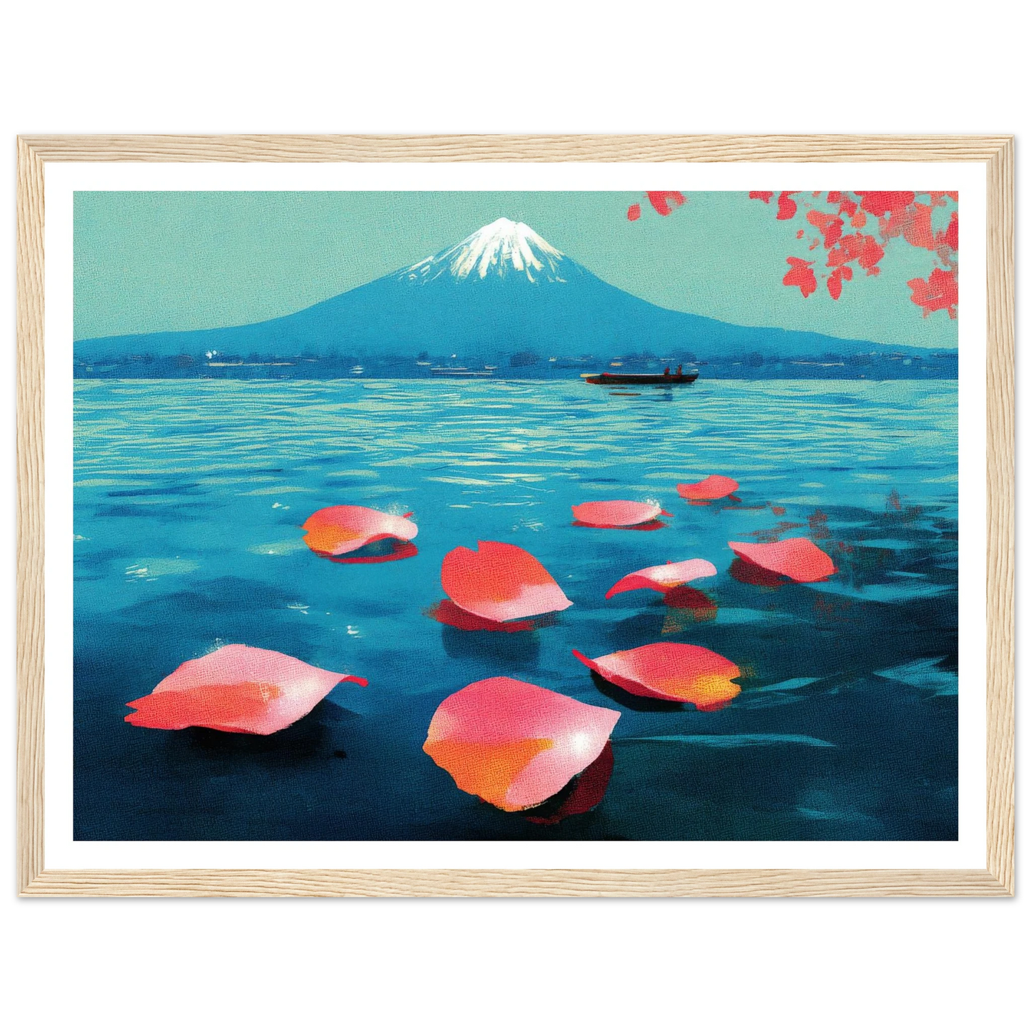 Vertical Texture of a Farewell - Framed Poster - 30x40 cm / 12x16″ - Black frame