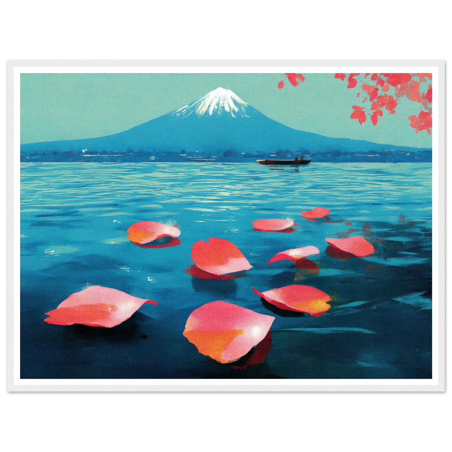 Vertical Texture of a Farewell - Framed Poster - 30x40 cm / 12x16″ - Black frame