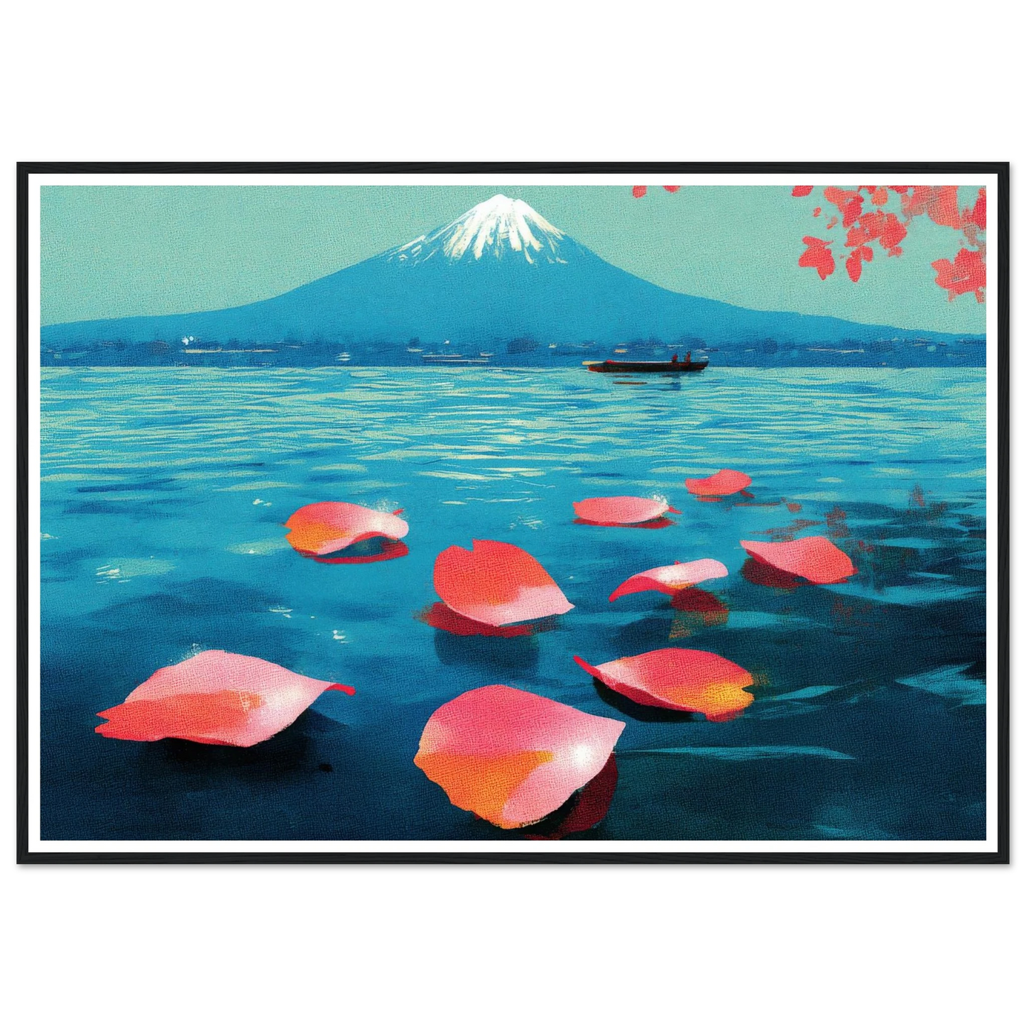 Vertical Texture of a Farewell - Framed Poster - 30x40 cm / 12x16″ - Black frame