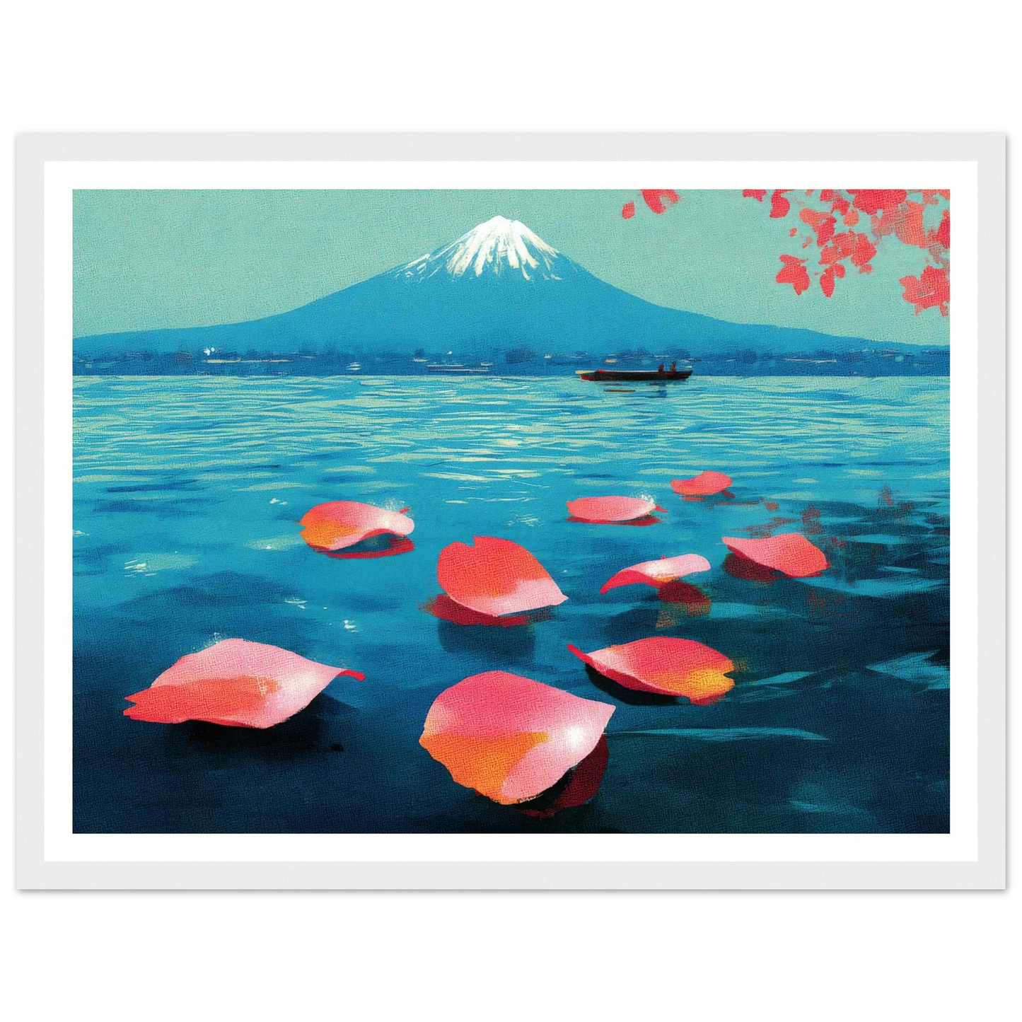 Vertical Texture of a Farewell - Framed Poster - 30x40 cm / 12x16″ - Black frame