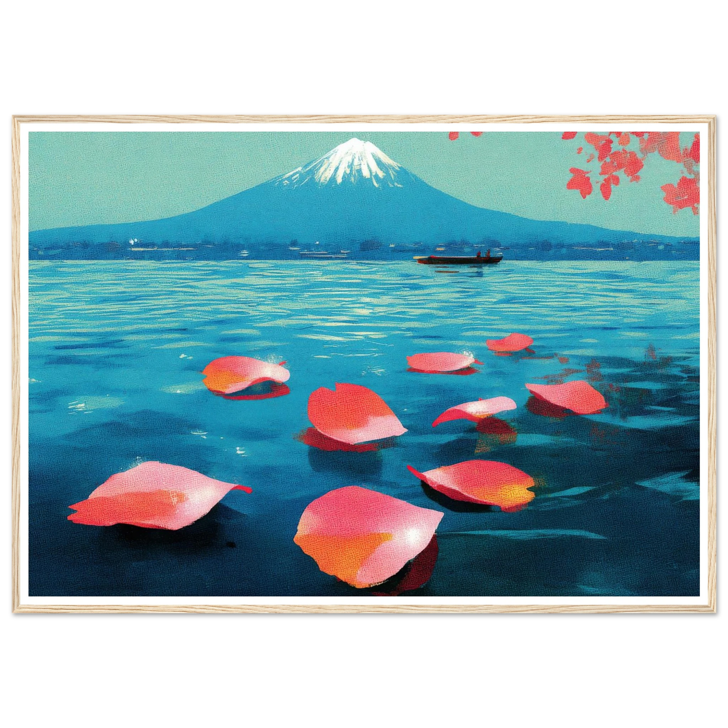 Vertical Texture of a Farewell - Framed Poster - 30x40 cm / 12x16″ - Black frame