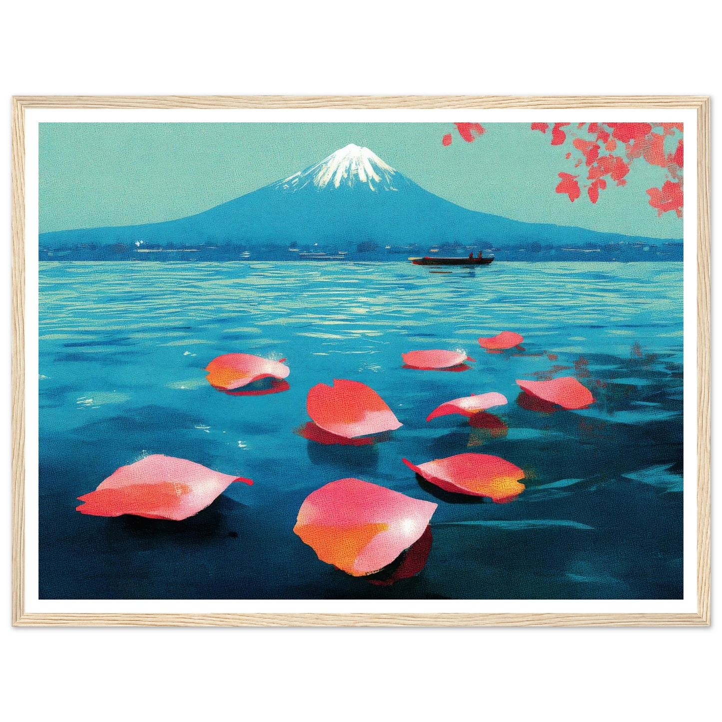 Vertical Texture of a Farewell - Framed Poster - 30x40 cm / 12x16″ - Black frame