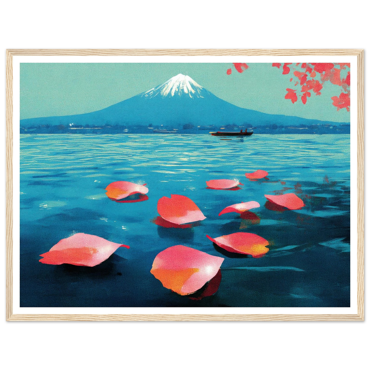 Vertical Texture of a Farewell - Framed Poster - 30x40 cm / 12x16″ - Black frame