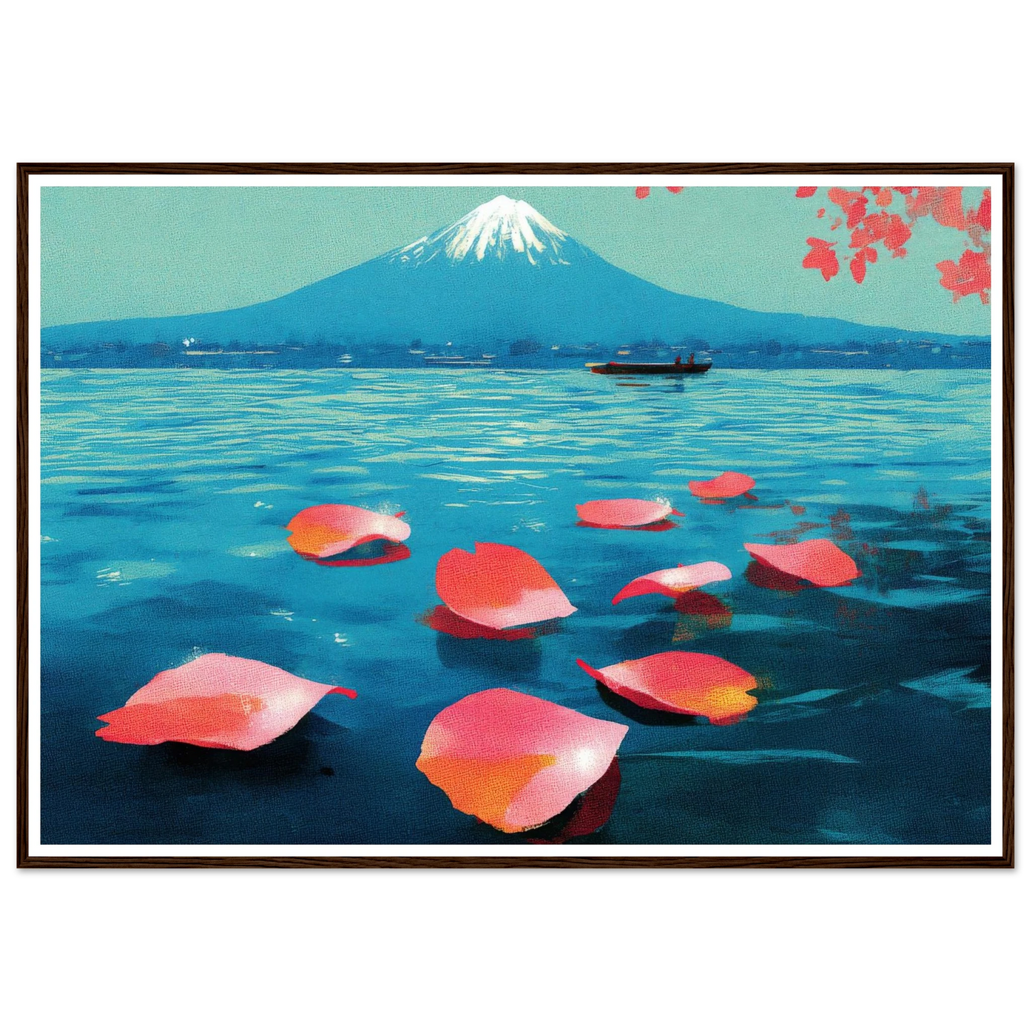 Vertical Texture of a Farewell - Framed Poster - 30x40 cm / 12x16″ - Black frame