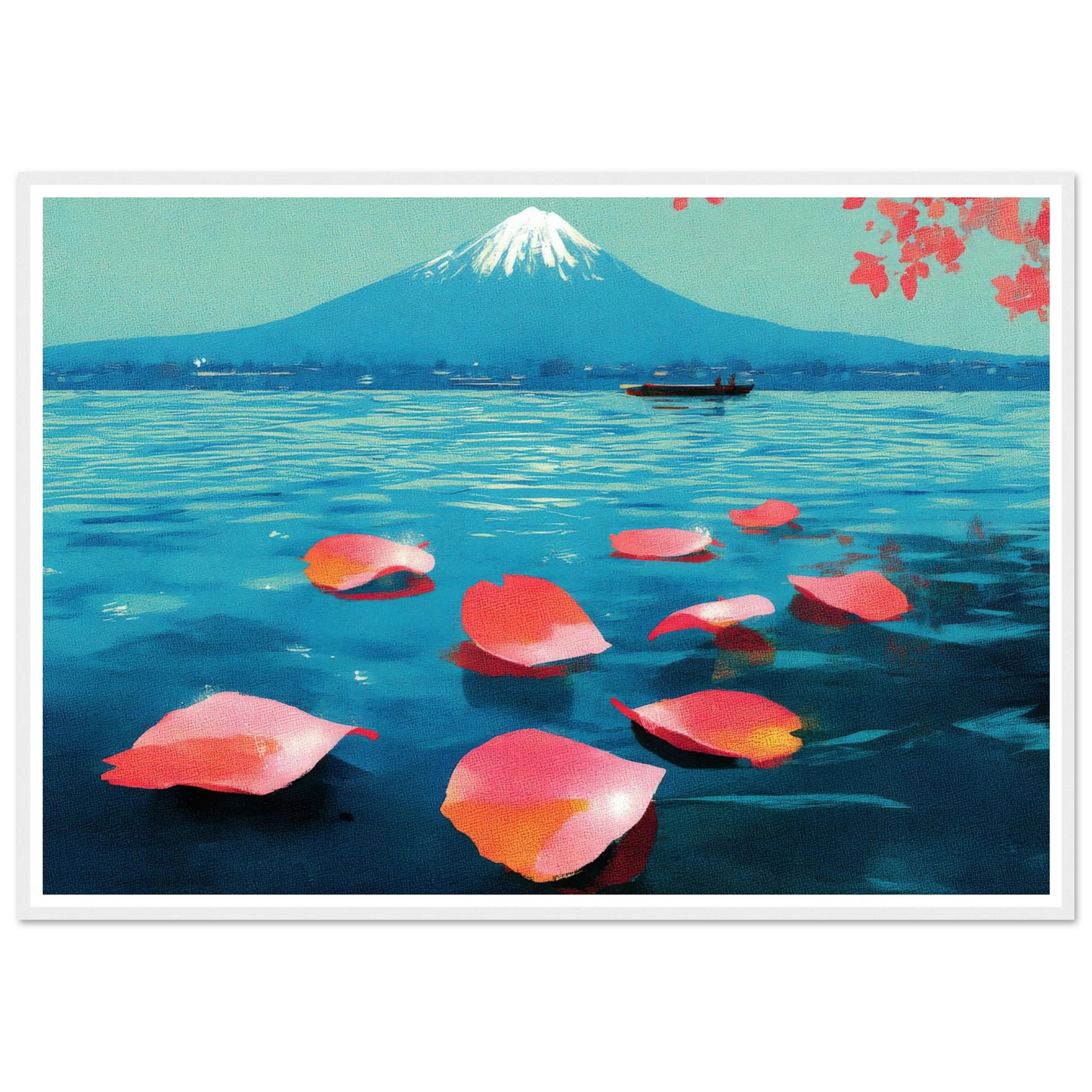 Vertical Texture of a Farewell - Framed Poster - 30x40 cm / 12x16″ - Black frame