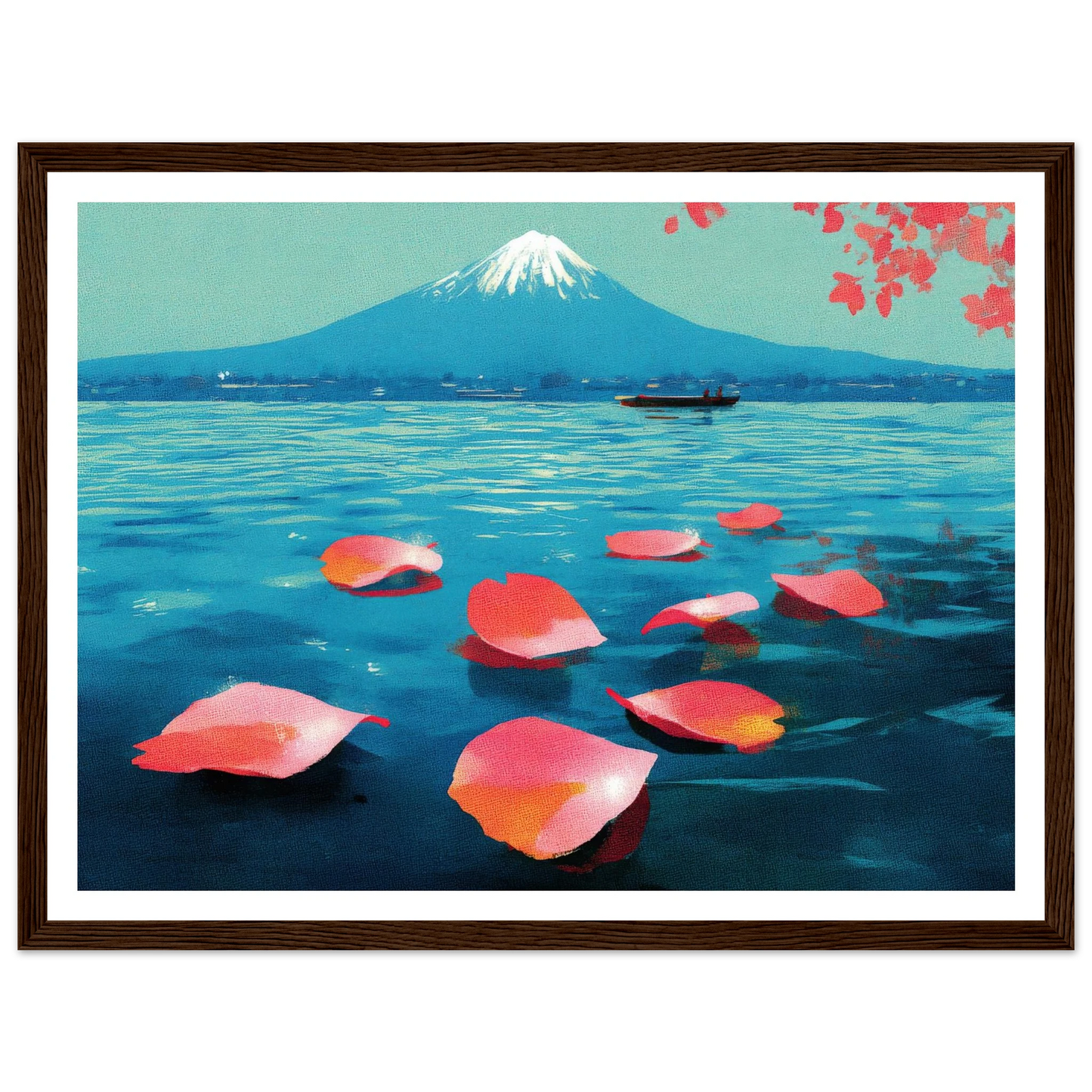 Vertical Texture of a Farewell - Framed Poster - 30x40 cm / 12x16″ - Black frame