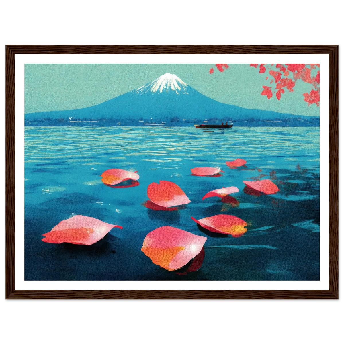 Vertical Texture of a Farewell - Framed Poster - 30x40 cm / 12x16″ - Black frame