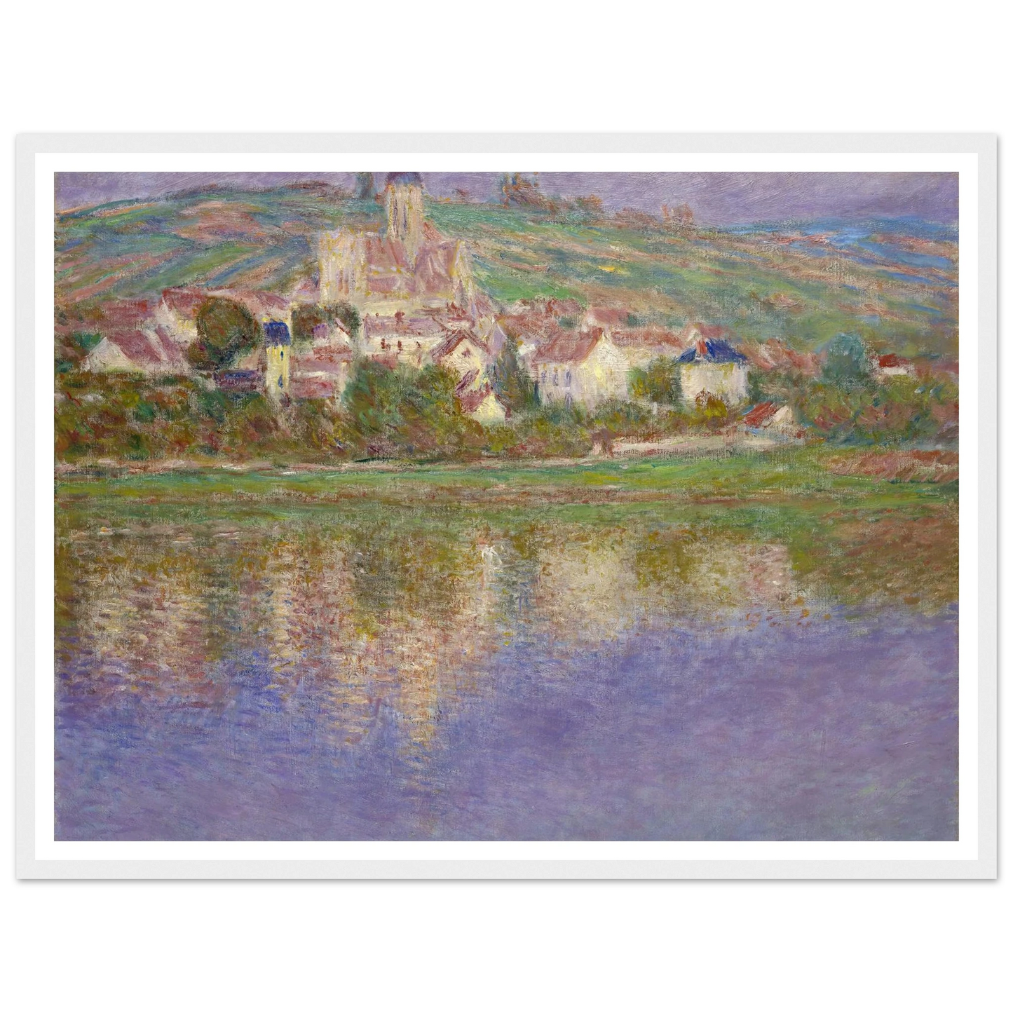 Vétheuil (1901) Art Print | Claude Monet - Framed Poster - 30x40 cm / 12x16″ - Black frame
