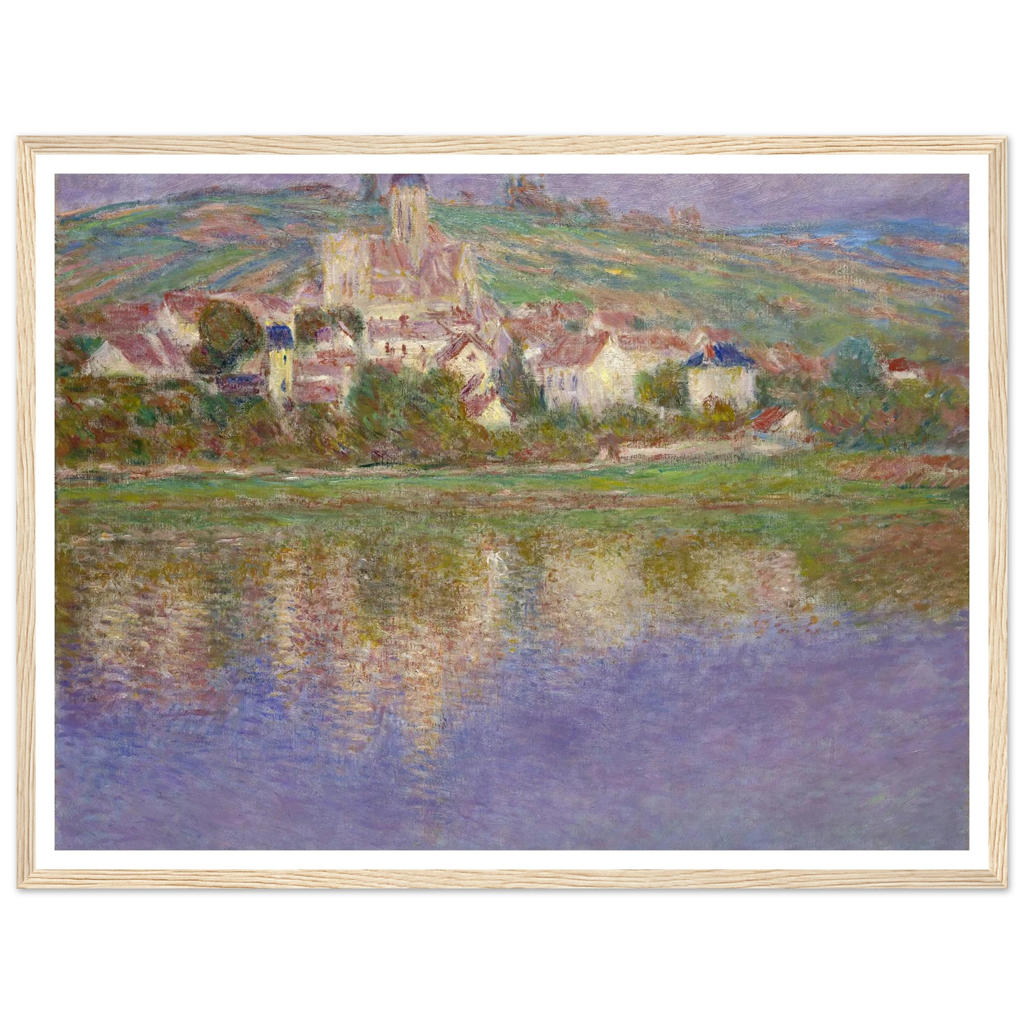 Vétheuil (1901) Art Print | Claude Monet - Framed Poster - 30x40 cm / 12x16″ - Black frame