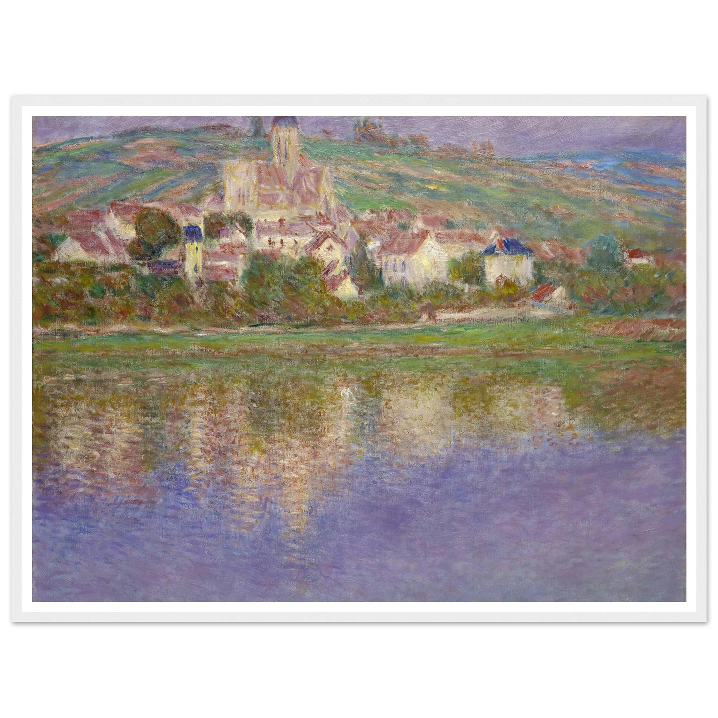 Vétheuil (1901) Art Print | Claude Monet - Framed Poster - 30x40 cm / 12x16″ - Black frame