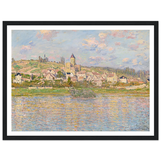 Vétheuil Art Print | Claude Monet - Framed Poster - 30x40 cm / 12x16″ - Black frame