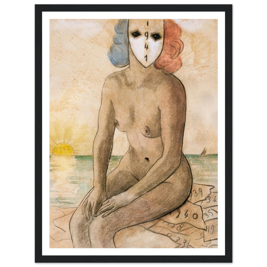 Victoire française (1940) Art Print | Francis Picabia - Framed Poster - 30x40 cm / 12x16″ - Black frame
