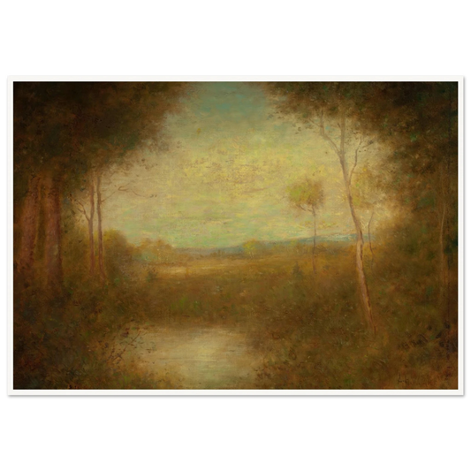 View from the Woods (1891) Art Print | Alexander Helwig Wyant - Framed Poster - 30x40 cm / 12x16″ - Black frame