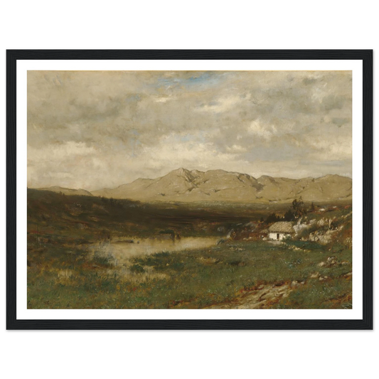 View in County Kerry (ca. 1875) Art Print | Alexander Helwig Wyant - Framed Poster - 30x40 cm / 12x16″ - Black frame