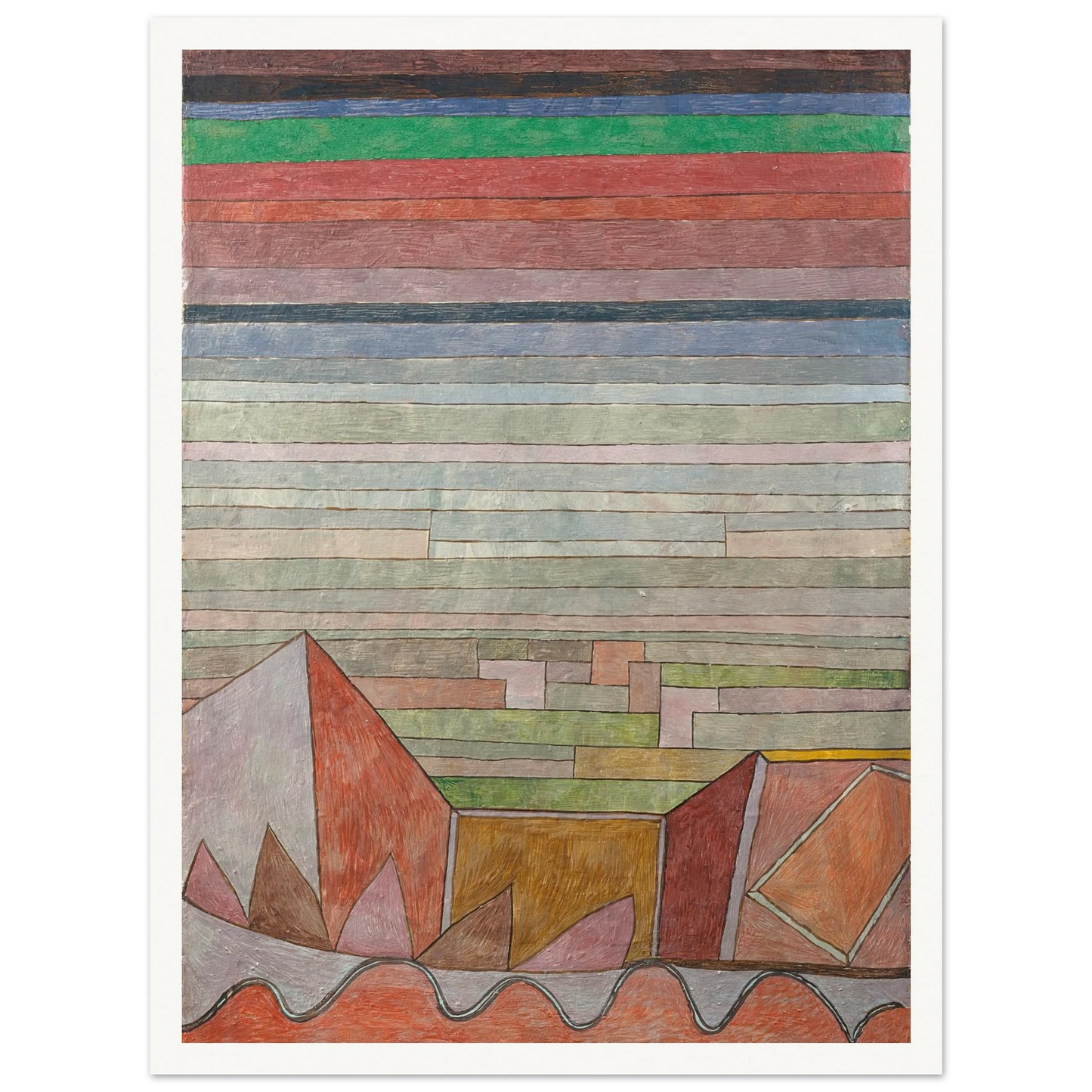 View into the Fertile Country (1932) Art Print | Paul Klee - Framed Poster - 30x40 cm / 12x16″ - Black frame