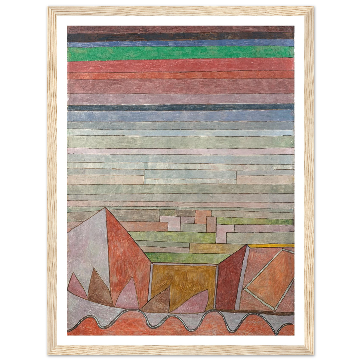 View into the Fertile Country (1932) Art Print | Paul Klee - Framed Poster - 30x40 cm / 12x16″ - Black frame