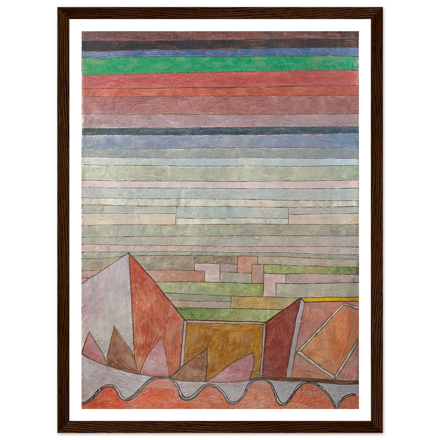 View into the Fertile Country (1932) Art Print | Paul Klee - Framed Poster - 30x40 cm / 12x16″ - Black frame