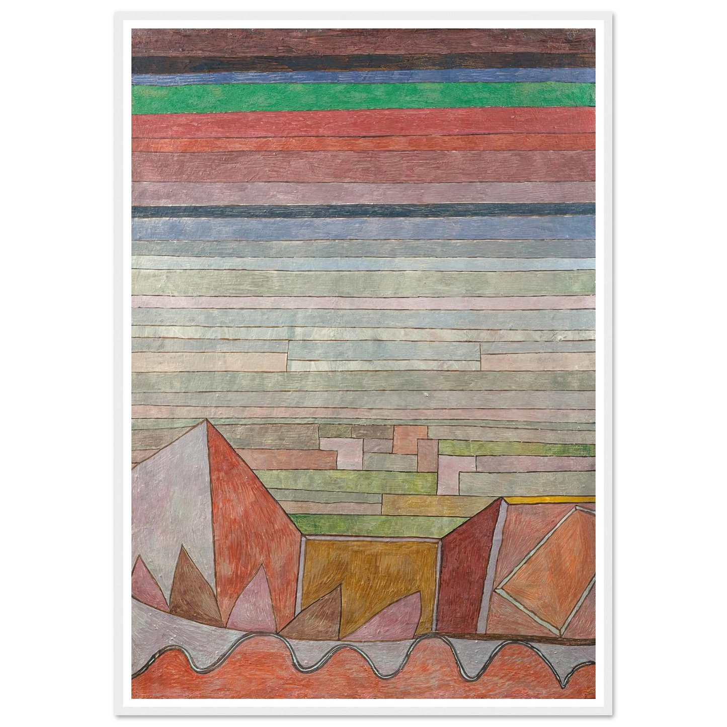 View into the Fertile Country (1932) Art Print | Paul Klee - Framed Poster - 30x40 cm / 12x16″ - Black frame