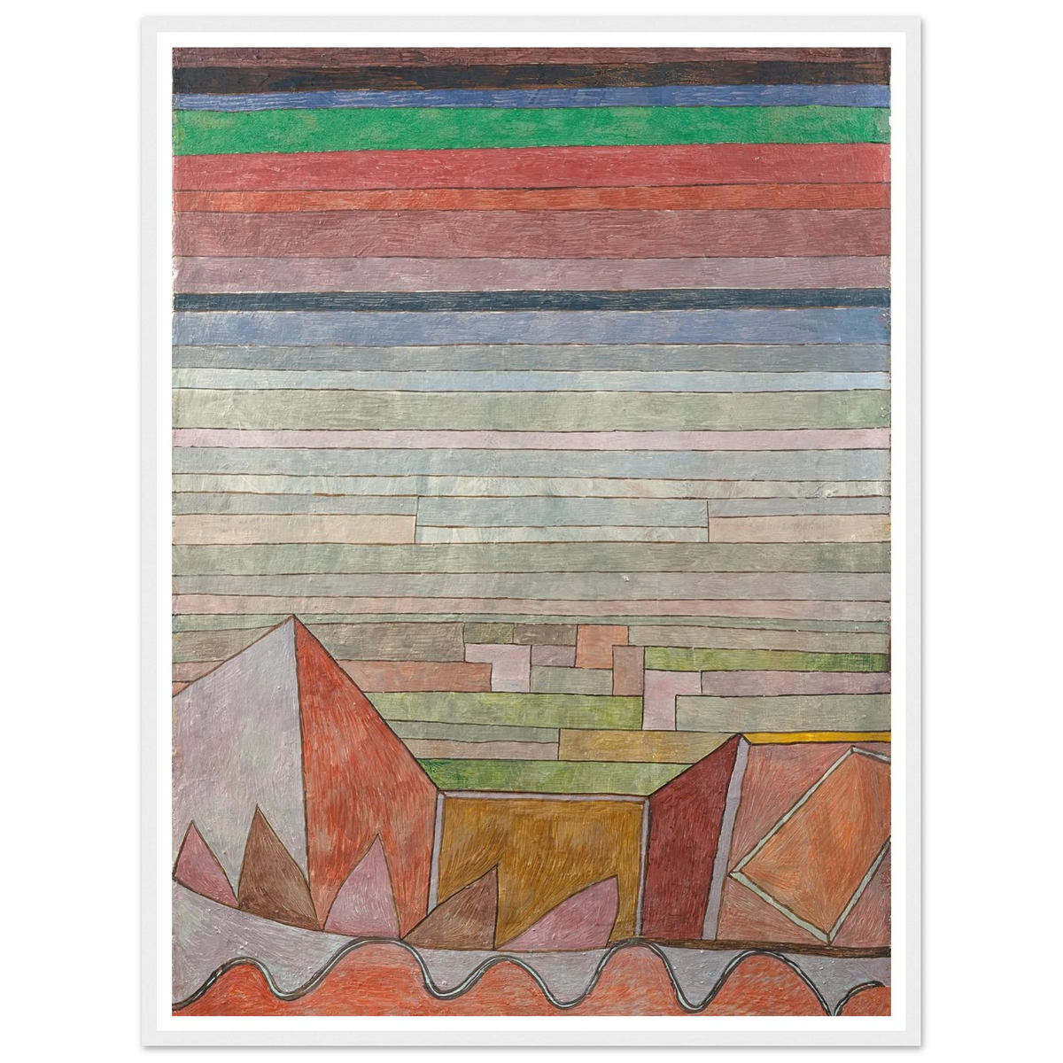 View into the Fertile Country (1932) Art Print | Paul Klee - Framed Poster - 30x40 cm / 12x16″ - Black frame