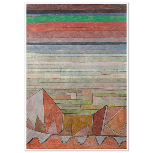 View into the Fertile Country (1932) Art Print | Paul Klee - Framed Poster - 30x40 cm / 12x16″ - Black frame