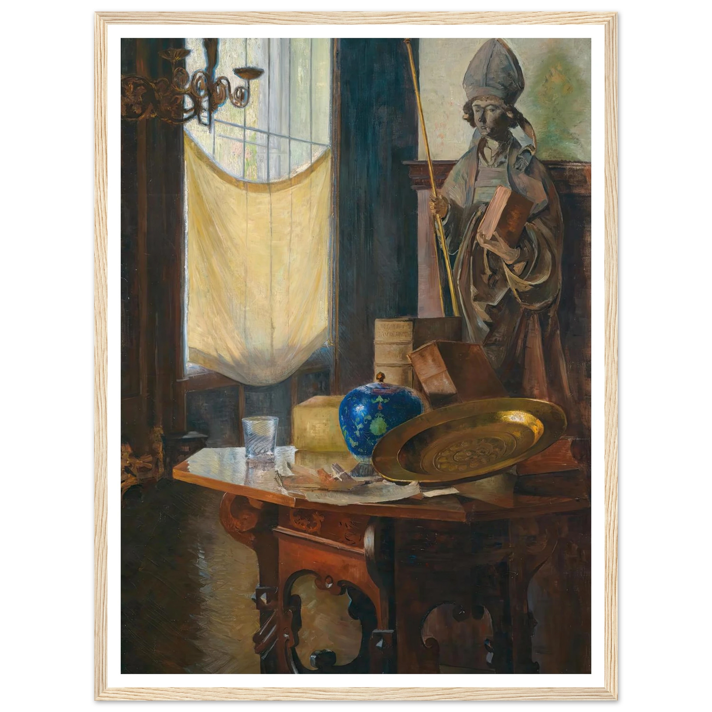 View of the studio Art Print | Carl Moll - Framed Poster - 30x40 cm / 12x16″ - Black frame