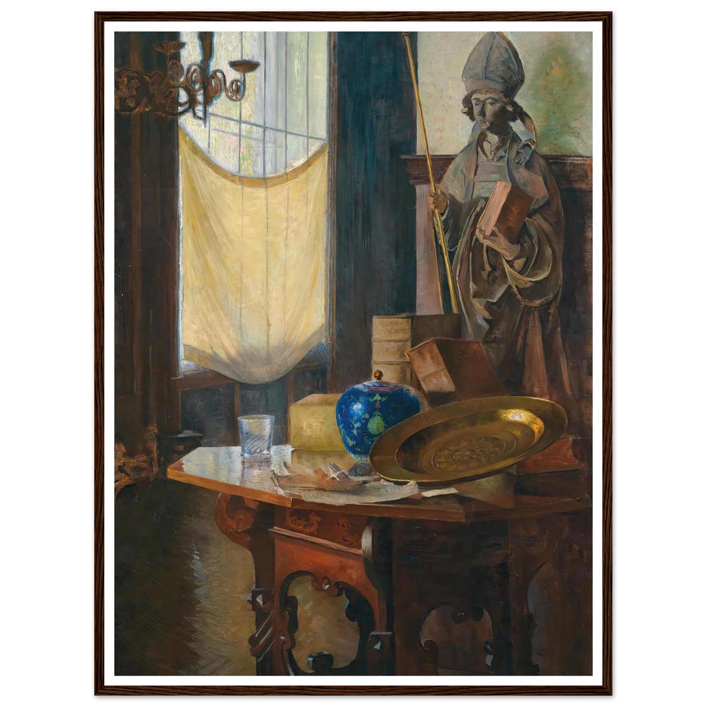 View of the studio Art Print | Carl Moll - Framed Poster - 30x40 cm / 12x16″ - Black frame