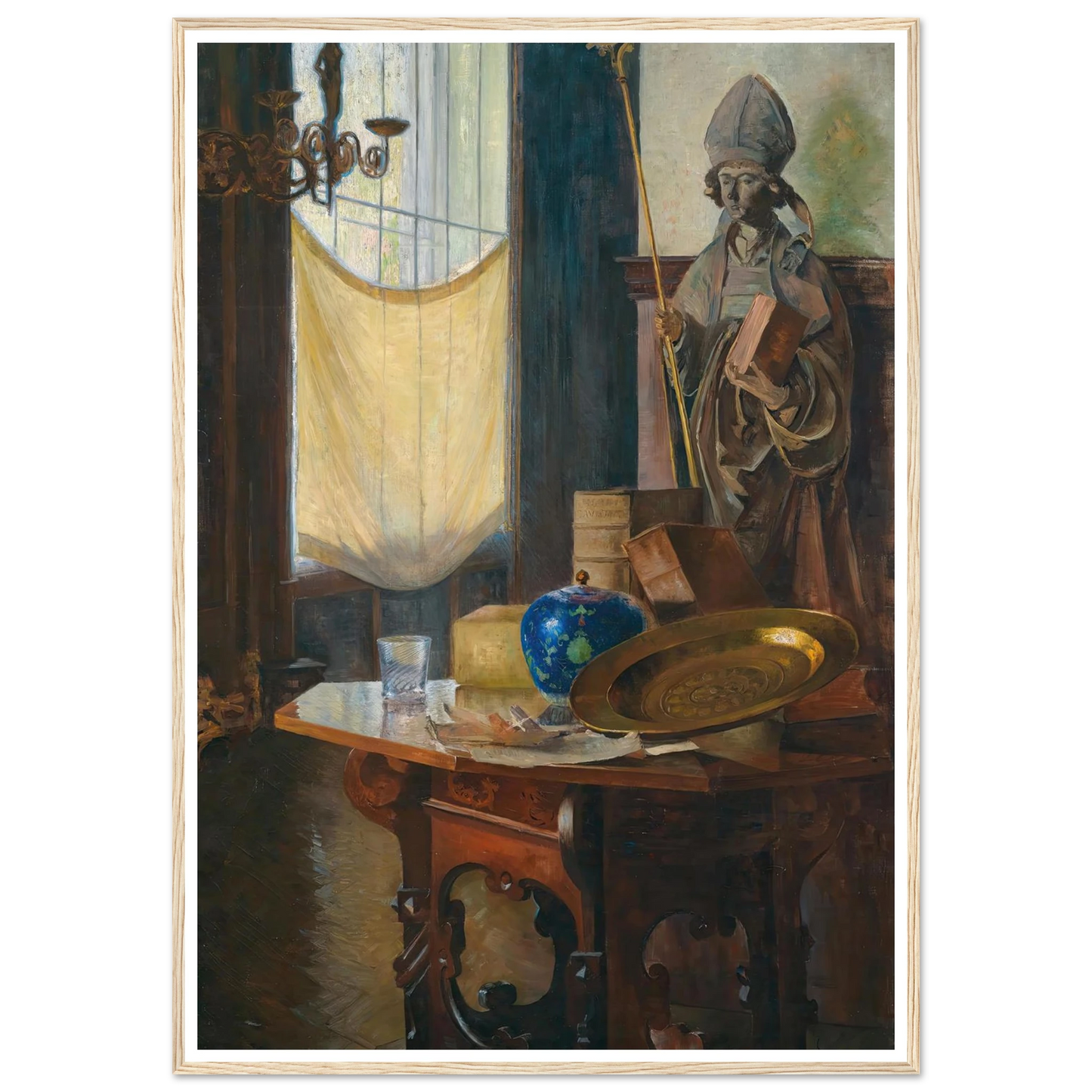 View of the studio Art Print | Carl Moll - Framed Poster - 30x40 cm / 12x16″ - Black frame