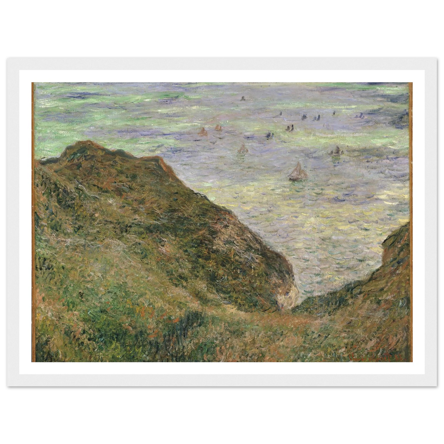 View over the Sea (1882) Art Print | Claude Monet - Framed Poster - 30x40 cm / 12x16″ - Black frame