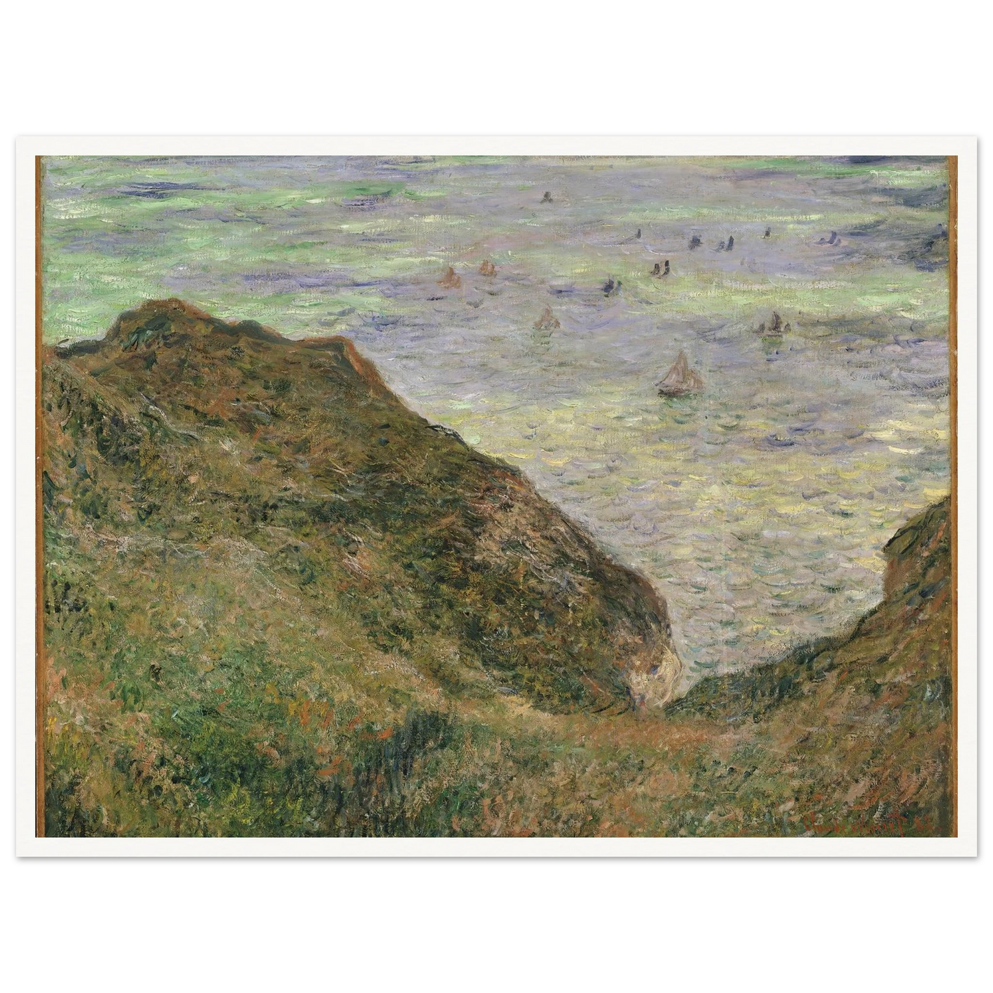 View over the Sea (1882) Art Print | Claude Monet - Framed Poster - 30x40 cm / 12x16″ - Black frame