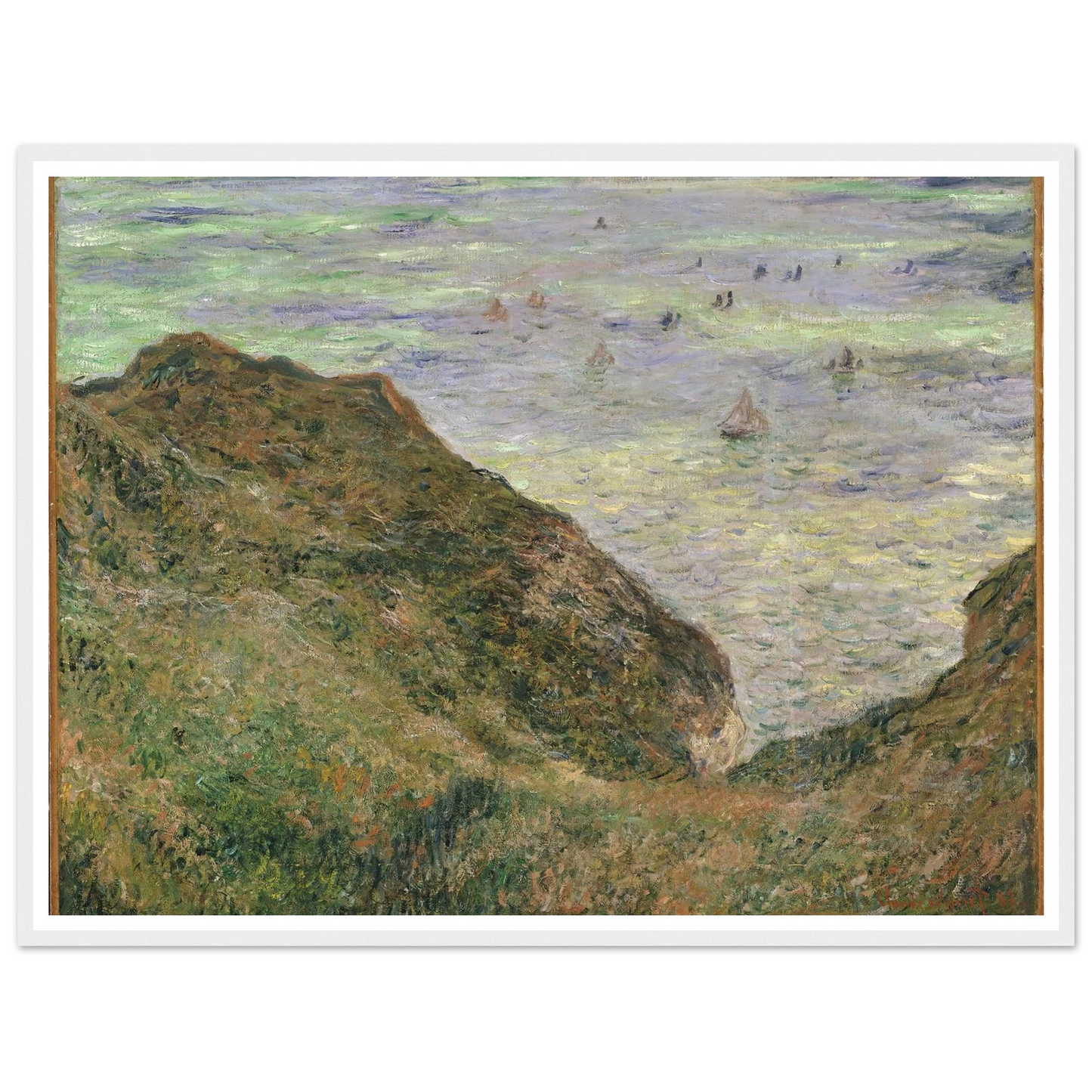 View over the Sea (1882) Art Print | Claude Monet - Framed Poster - 30x40 cm / 12x16″ - Black frame