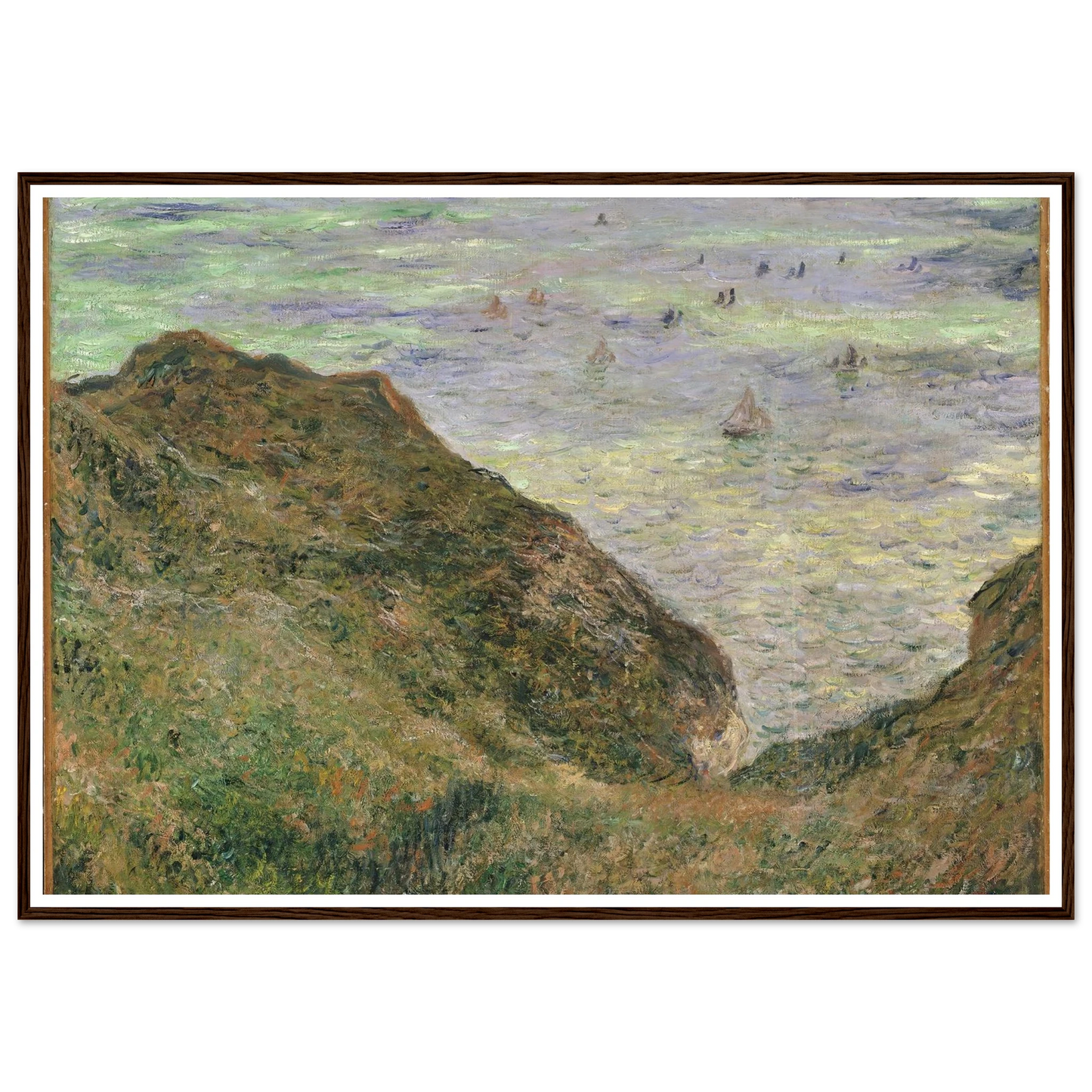 View over the Sea (1882) Art Print | Claude Monet - Framed Poster - 30x40 cm / 12x16″ - Black frame