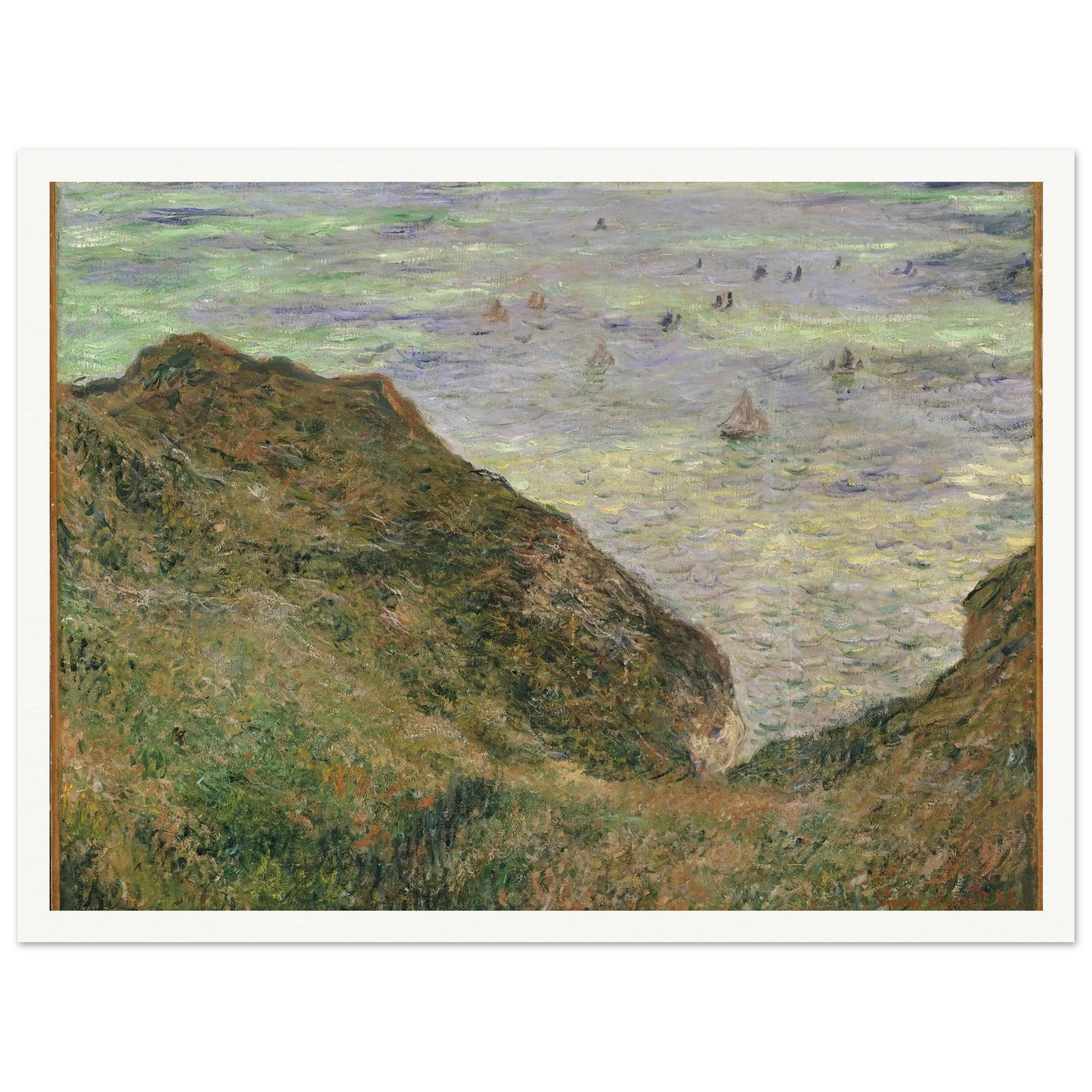 View over the Sea (1882) Art Print | Claude Monet - Framed Poster - 30x40 cm / 12x16″ - Black frame