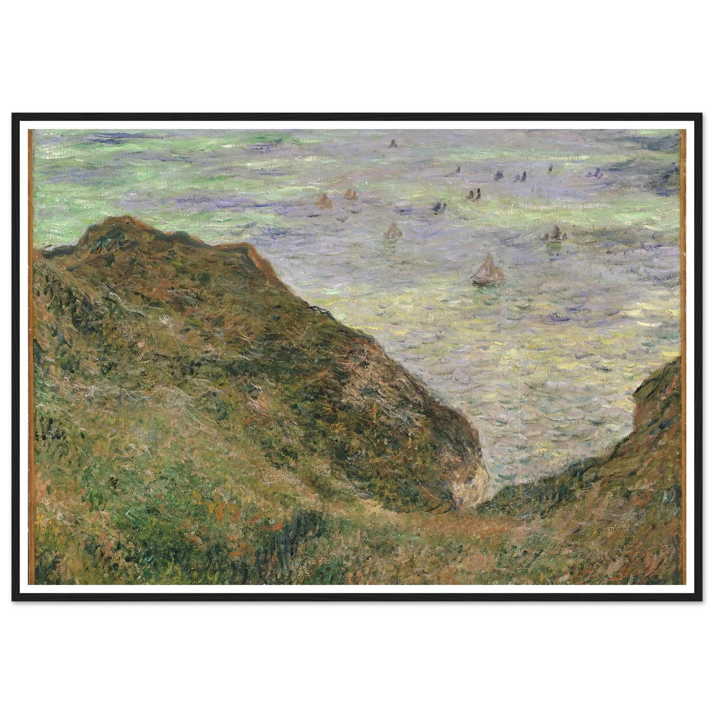 View over the Sea (1882) Art Print | Claude Monet - Framed Poster - 30x40 cm / 12x16″ - Black frame