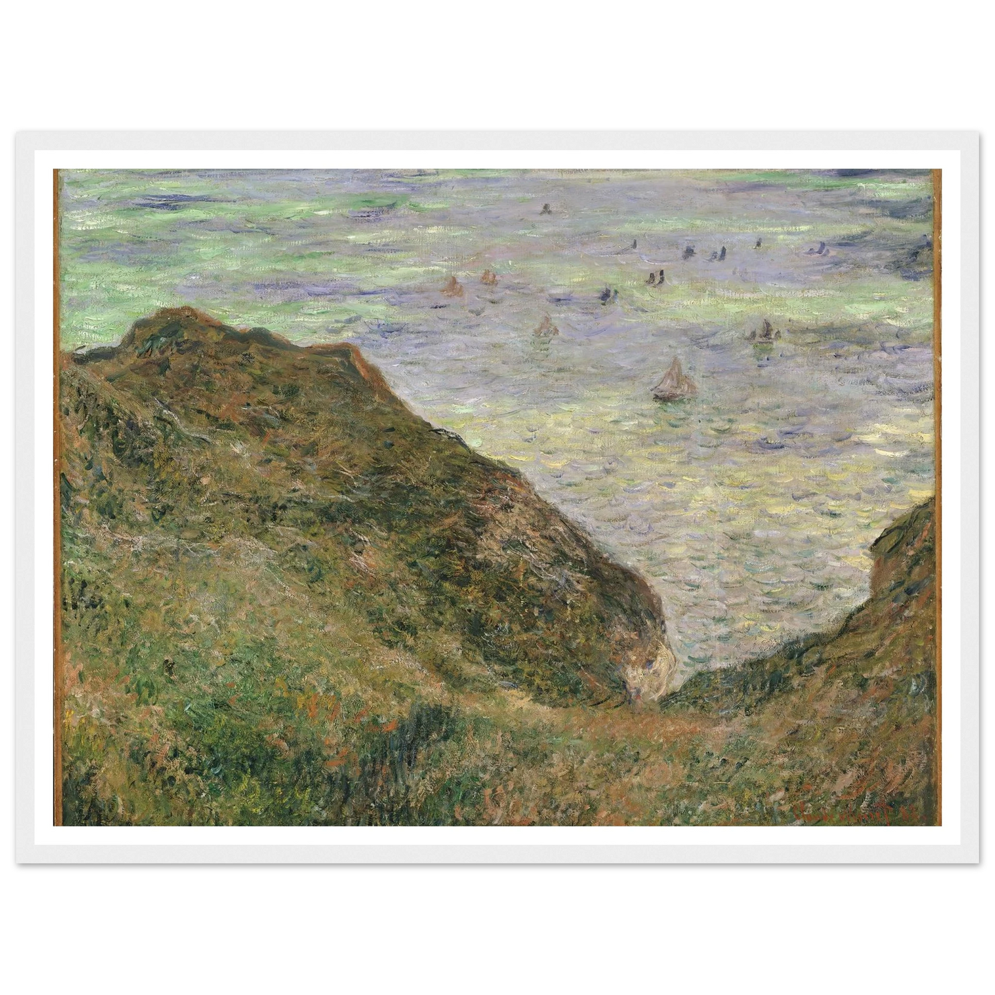 View over the Sea (1882) Art Print | Claude Monet - Framed Poster - 30x40 cm / 12x16″ - Black frame
