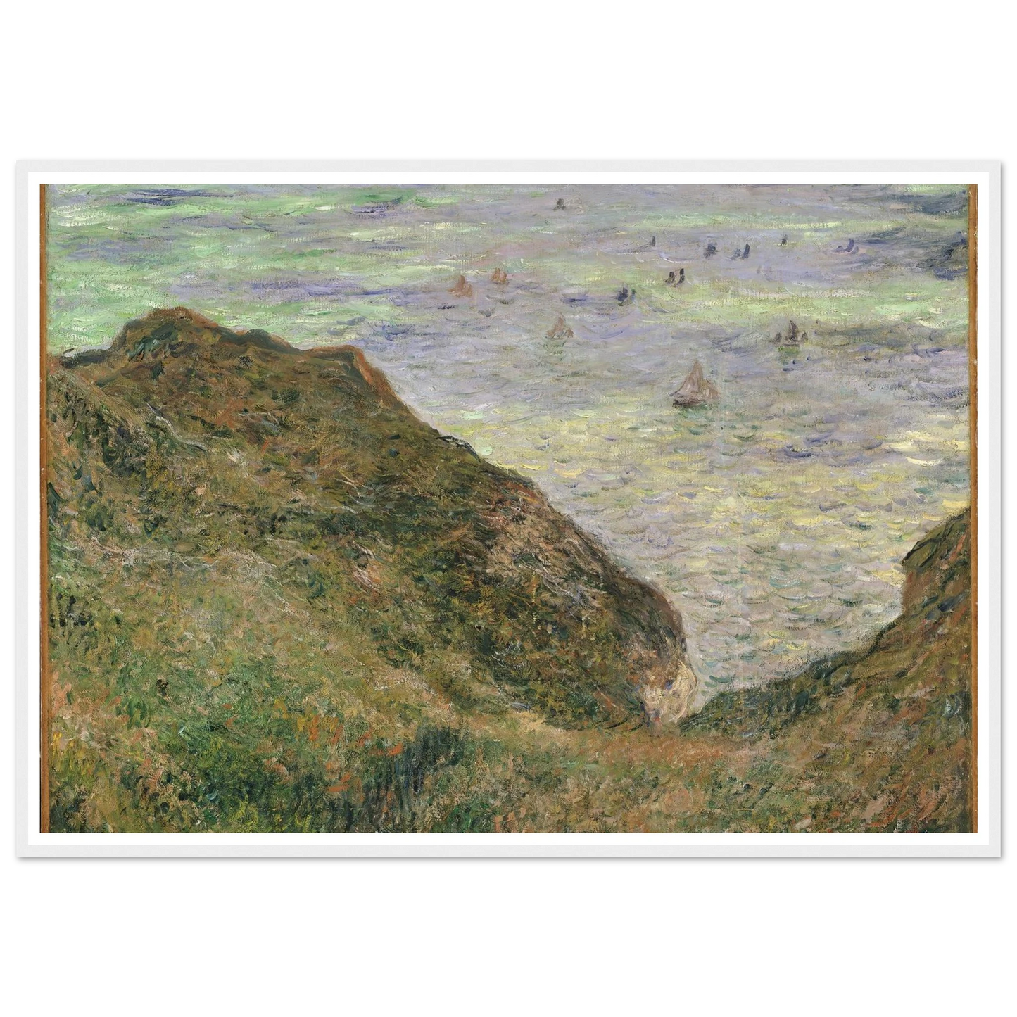 View over the Sea (1882) Art Print | Claude Monet - Framed Poster - 30x40 cm / 12x16″ - Black frame
