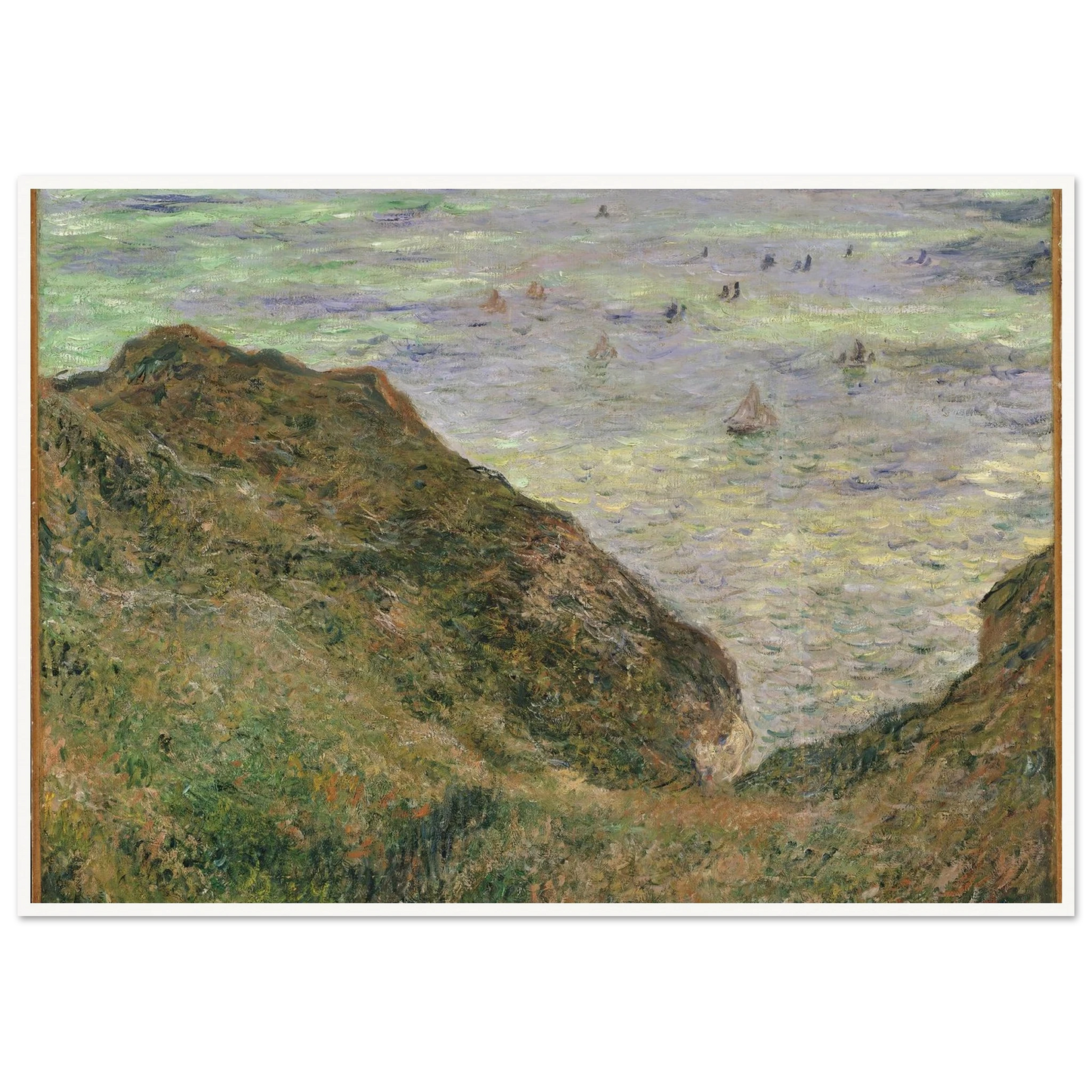 View over the Sea (1882) Art Print | Claude Monet - Framed Poster - 30x40 cm / 12x16″ - Black frame