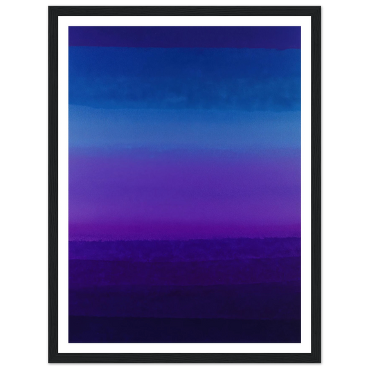 Violet Echo Chamber - Framed Poster - 30x40 cm / 12x16″ - Black frame